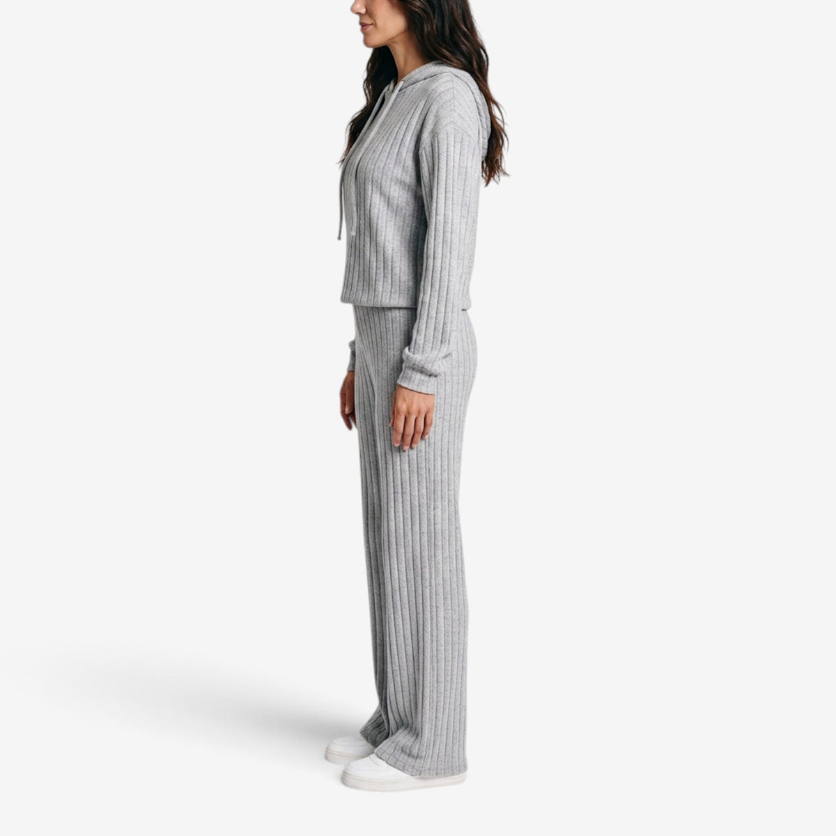 Conjunto de Punto Acanalado para Mujer