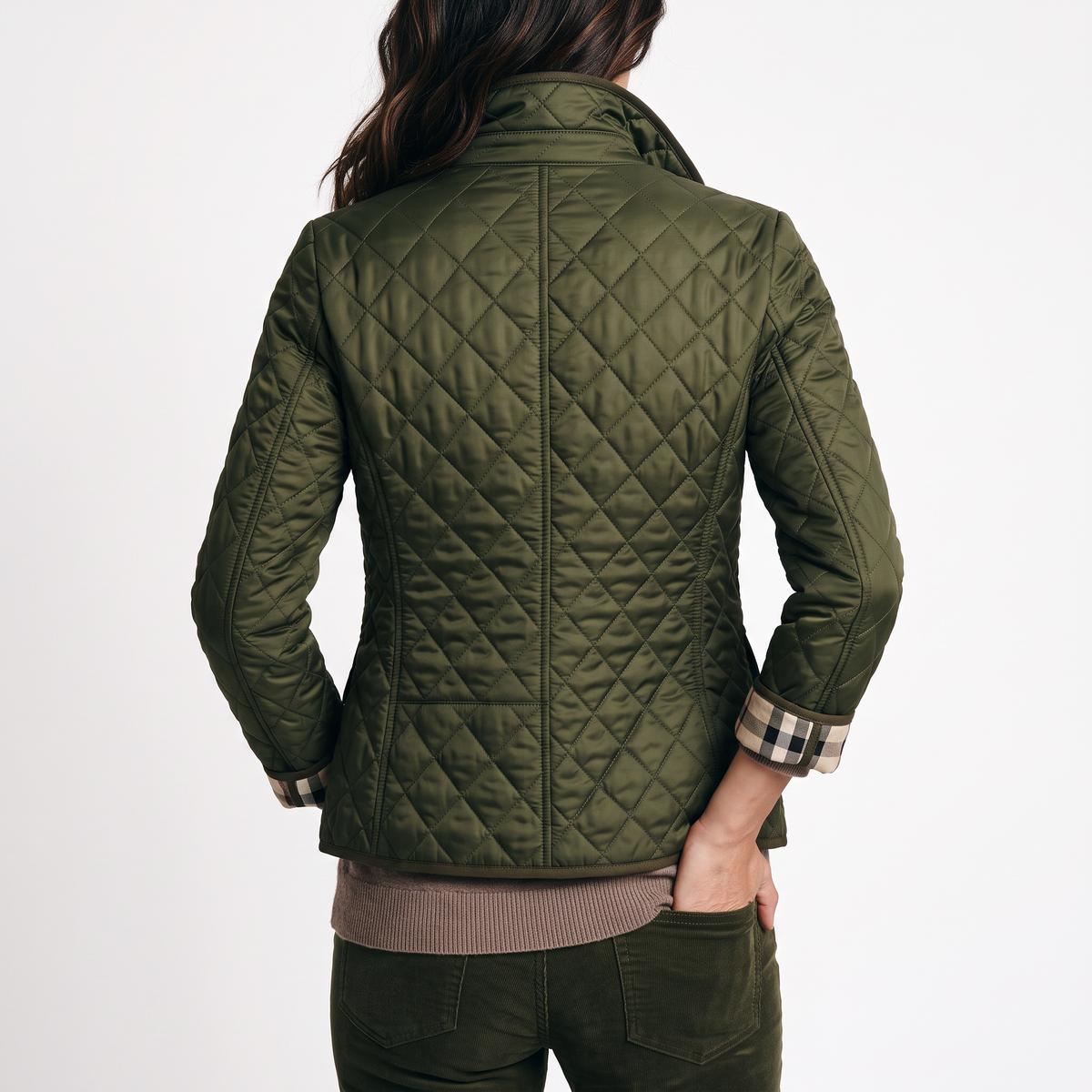 Chaqueta Acolchada Entallada para Mujer