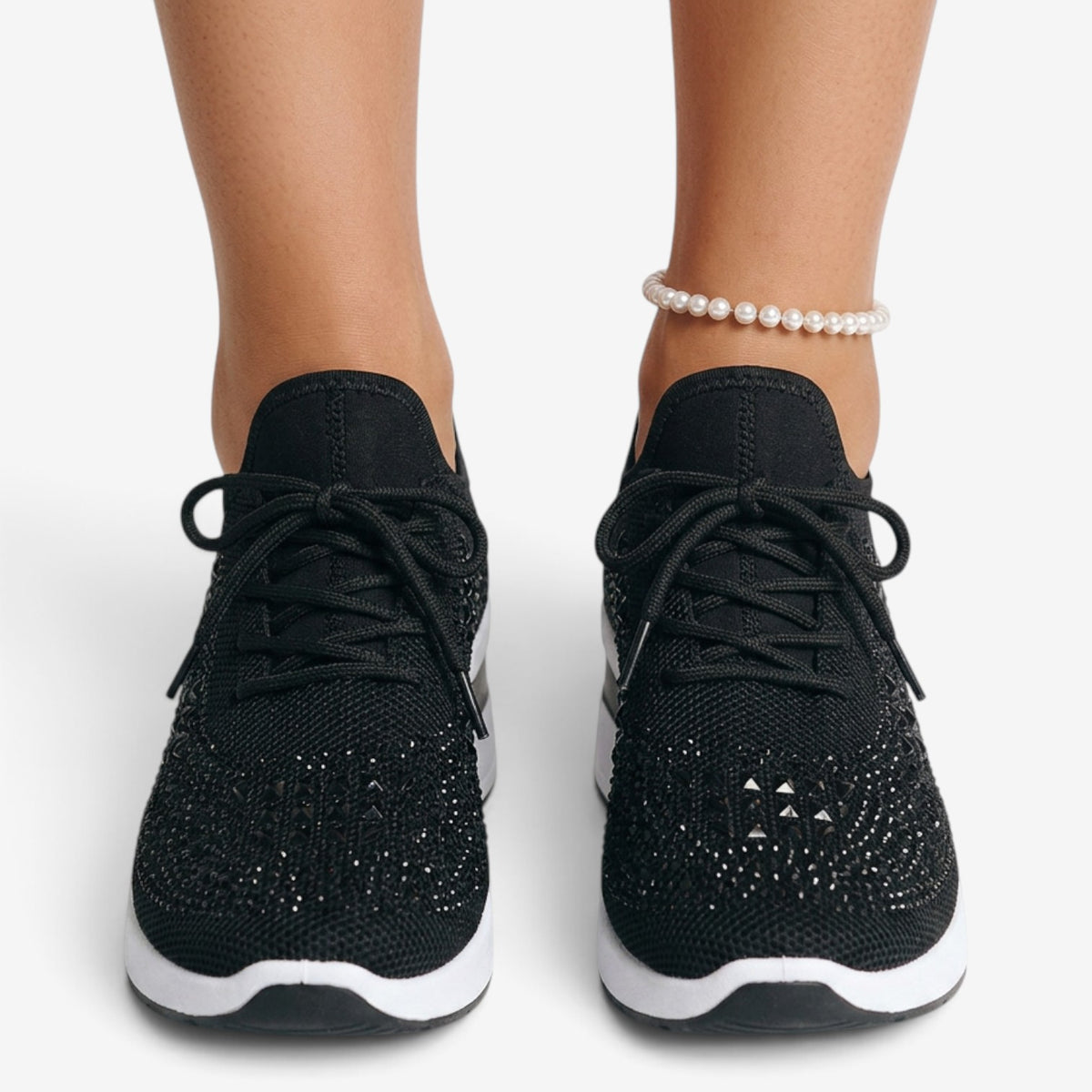 Zapatillas de Cuña con Brillos para Mujer