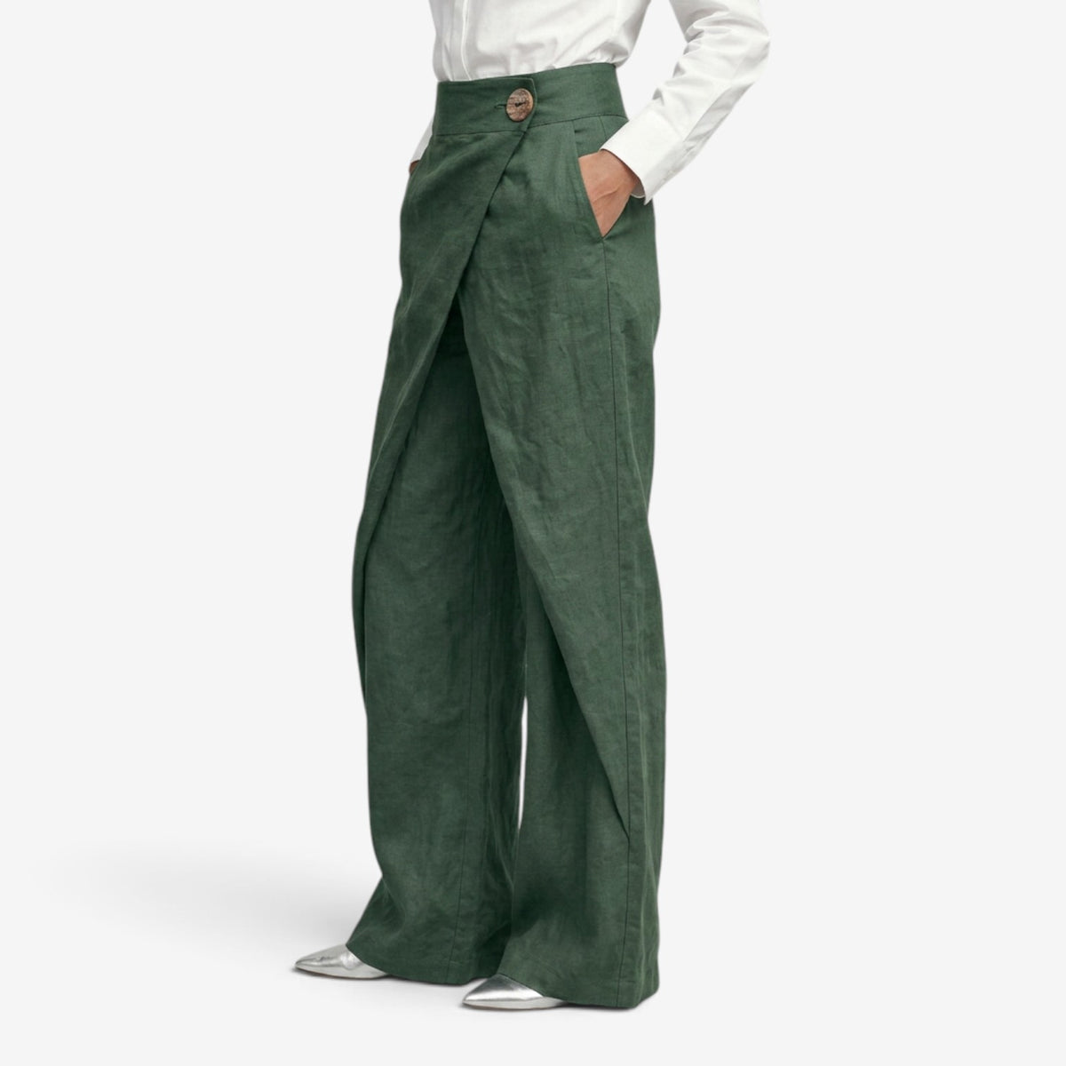Pantalón Elegante de Pierna Recta para Mujer