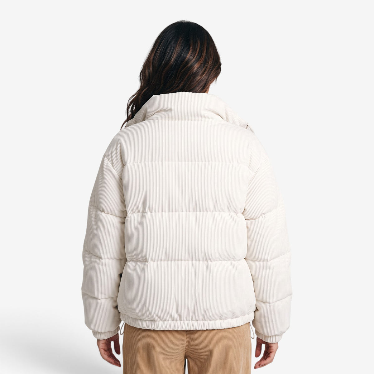 Chaqueta Acolchada de Pana para Mujer