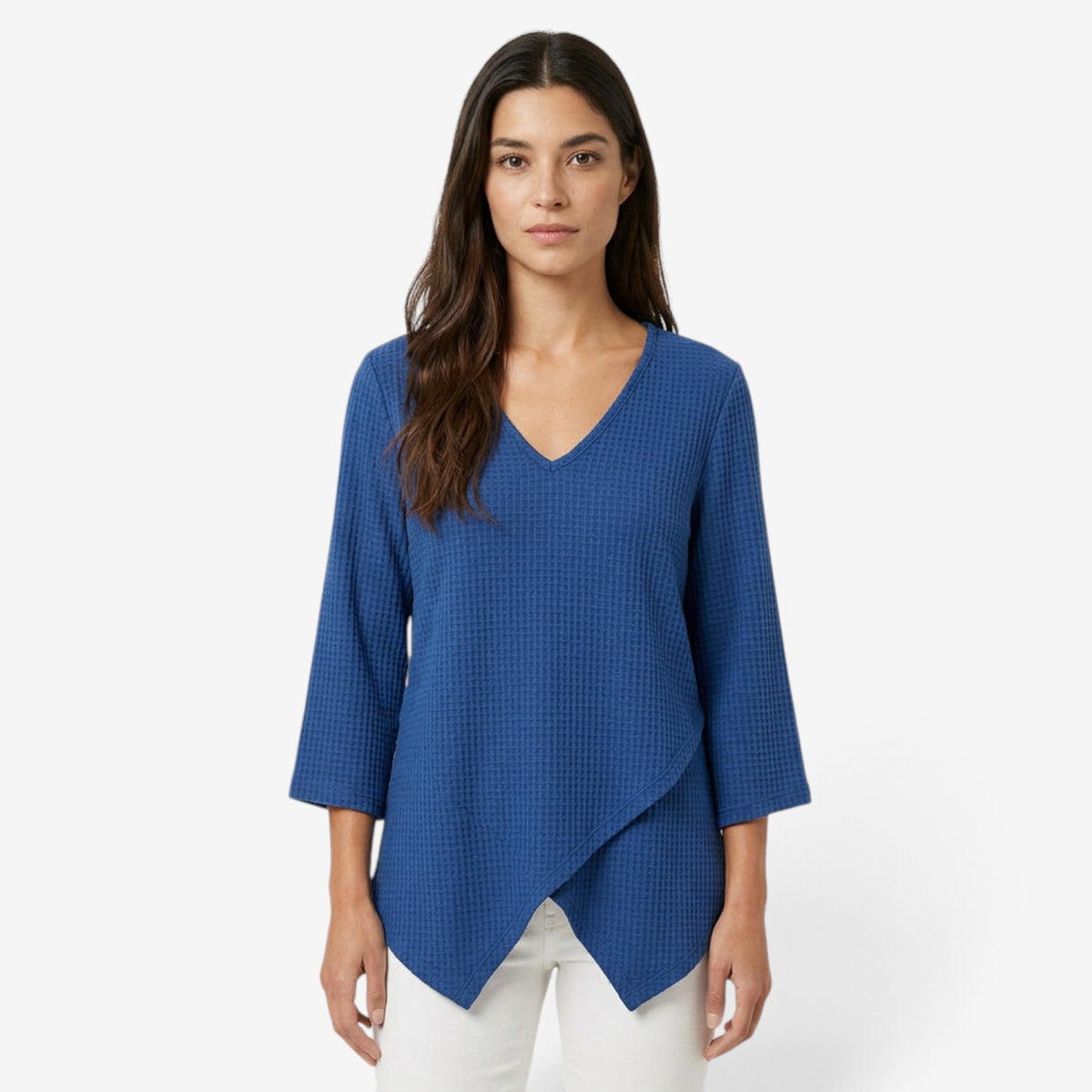 Top Asimétrico con Textura Gofrada para Mujer