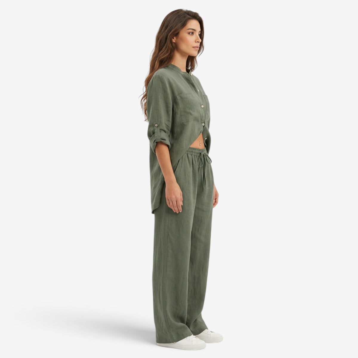 Conjunto Casual de Camisa y Pantalón para Mujer