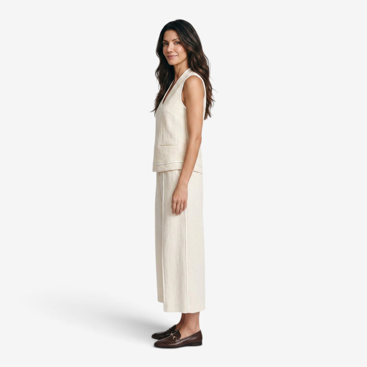 Conjunto Capri con Top sin Mangas para Mujer