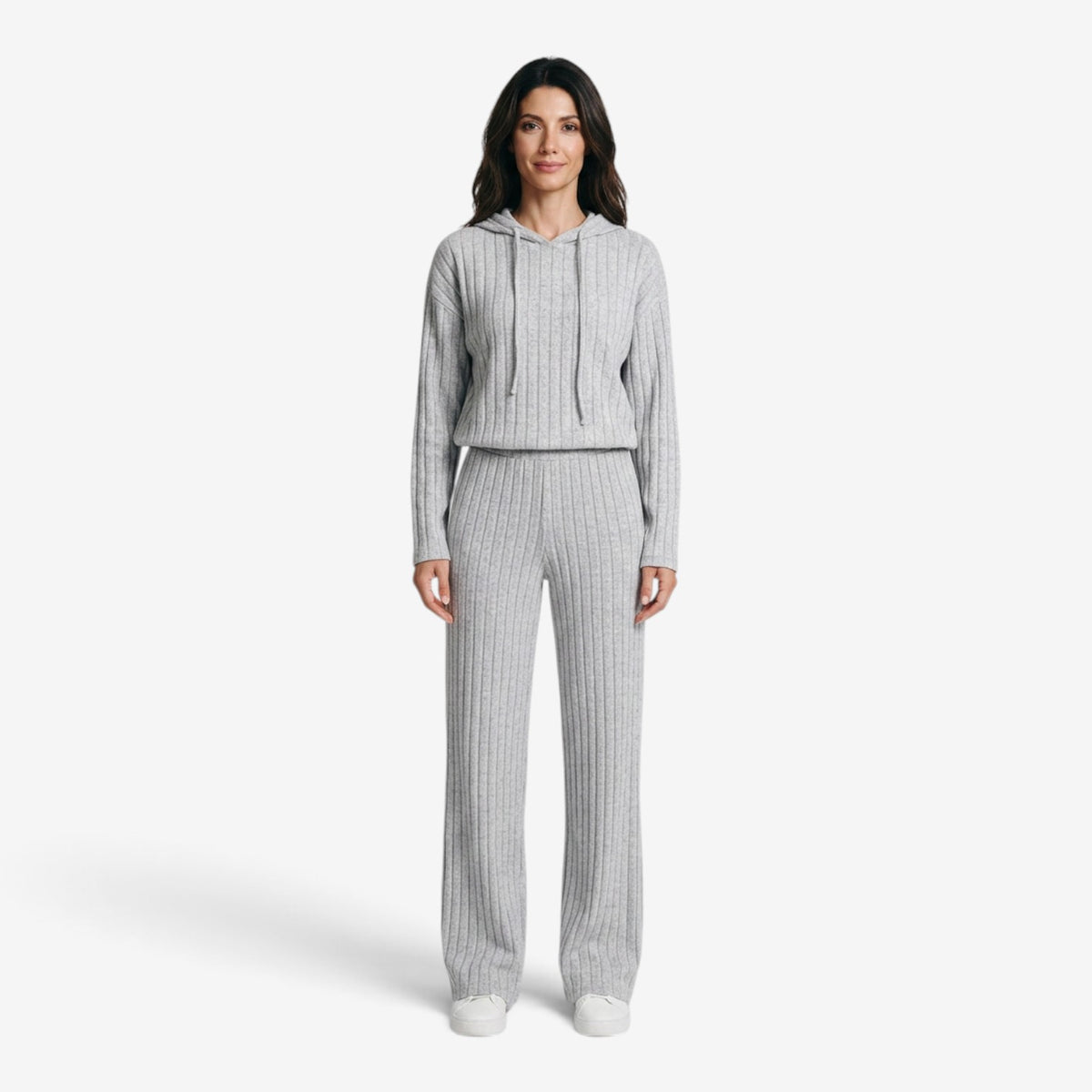 Conjunto de Punto Acanalado para Mujer