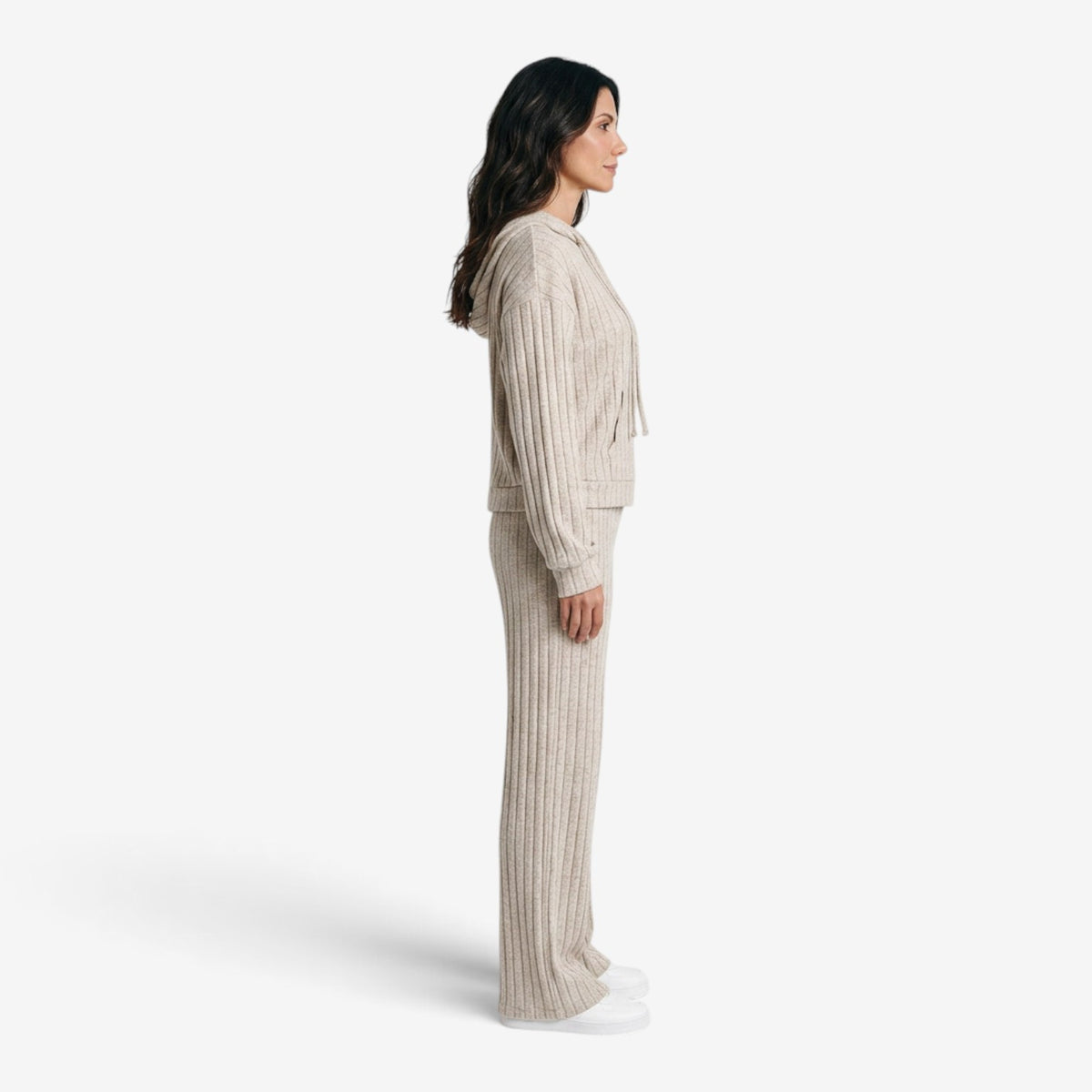 Conjunto de Punto Acanalado para Mujer