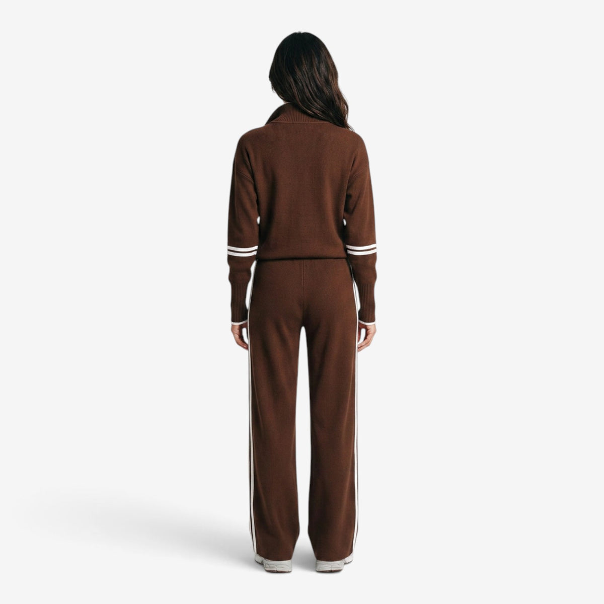 Conjunto Casual con Media Cremallera para Mujer