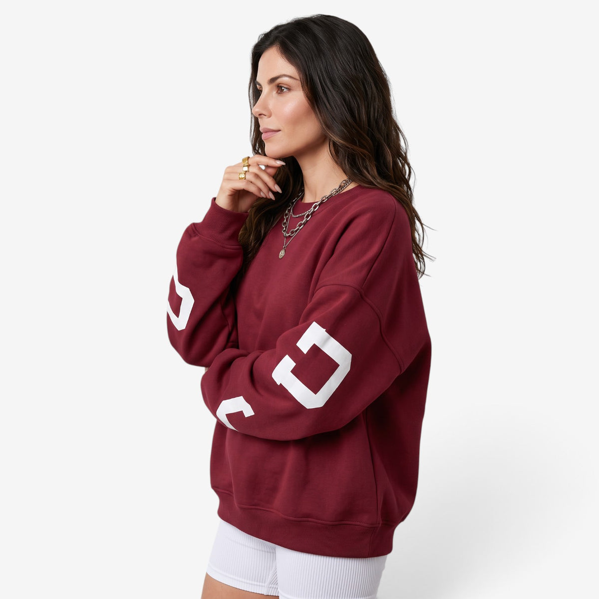 Sudadera Oversize con Estampado para Mujer