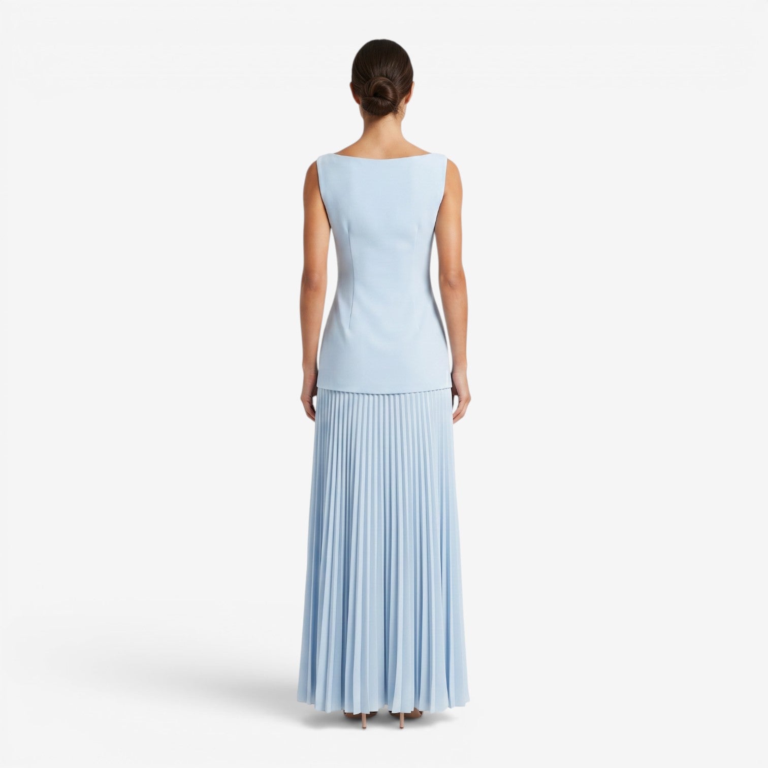 Vestido Ajustado de Punto sin Mangas para Mujer