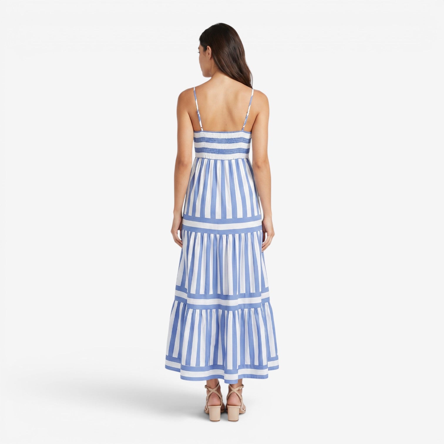 Vestido de Playa con Tirantes y Bolsillos