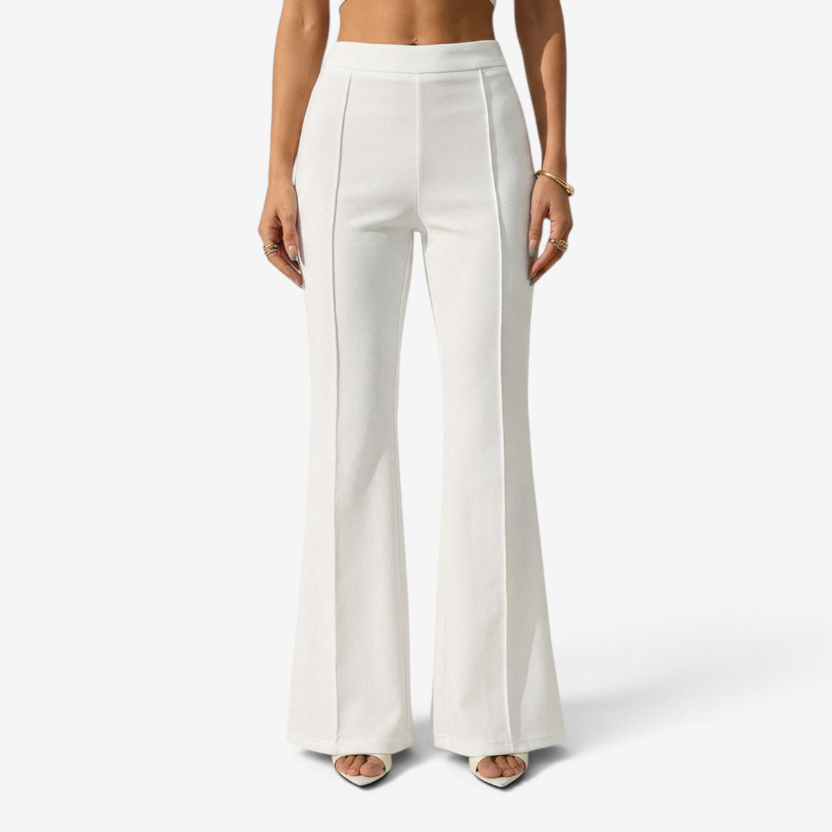 Pantalón Clásico de Cintura Alta para Mujer