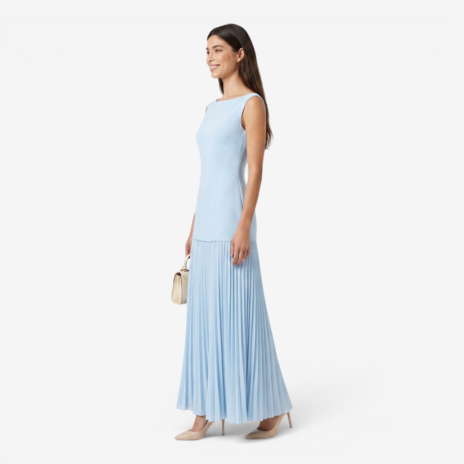 Vestido Ajustado de Punto sin Mangas para Mujer