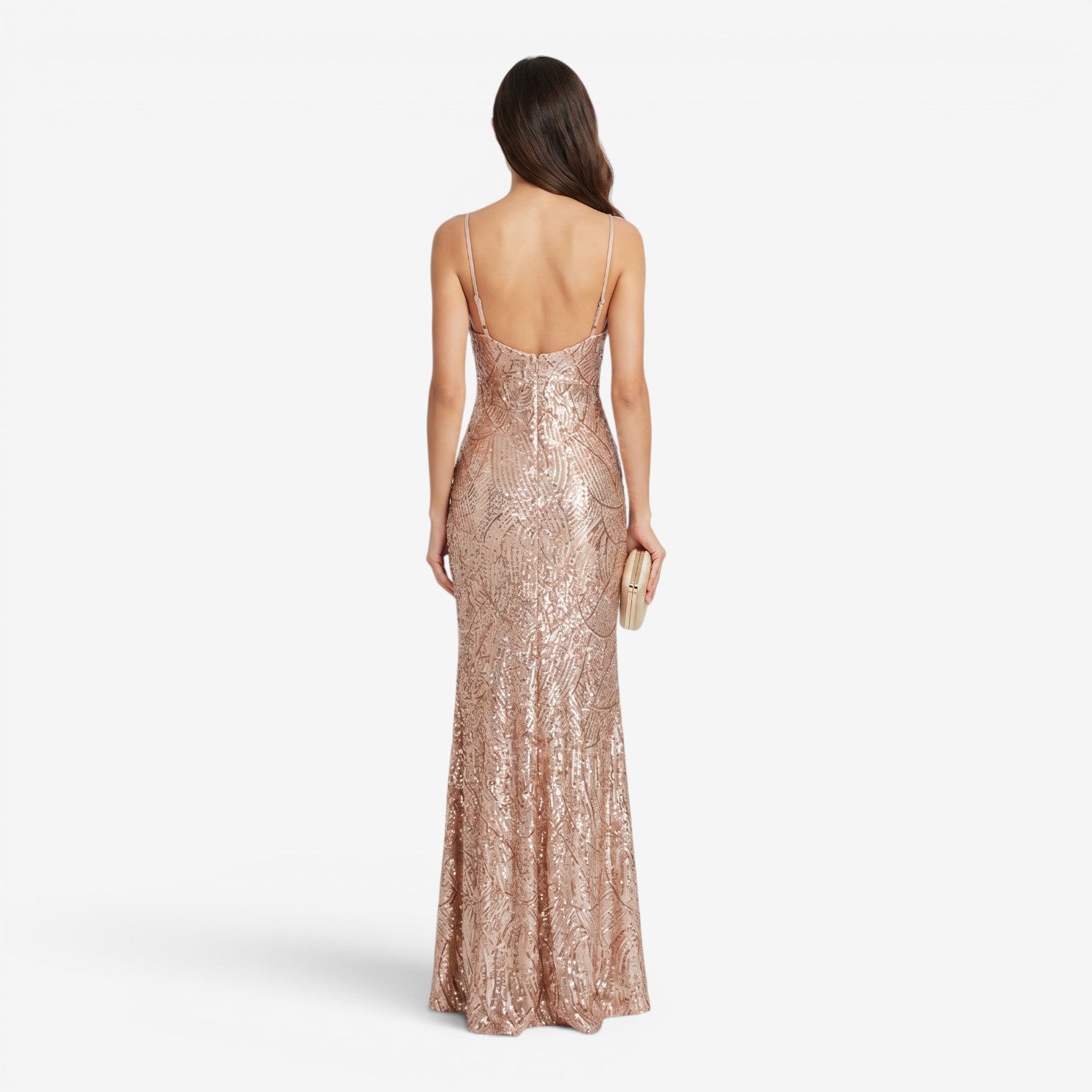 Vestido Maxi con Lentejuelas