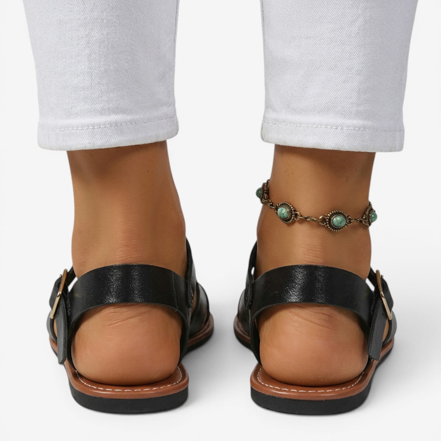 Sandalias Planas con Tiras Cruzadas para Mujer