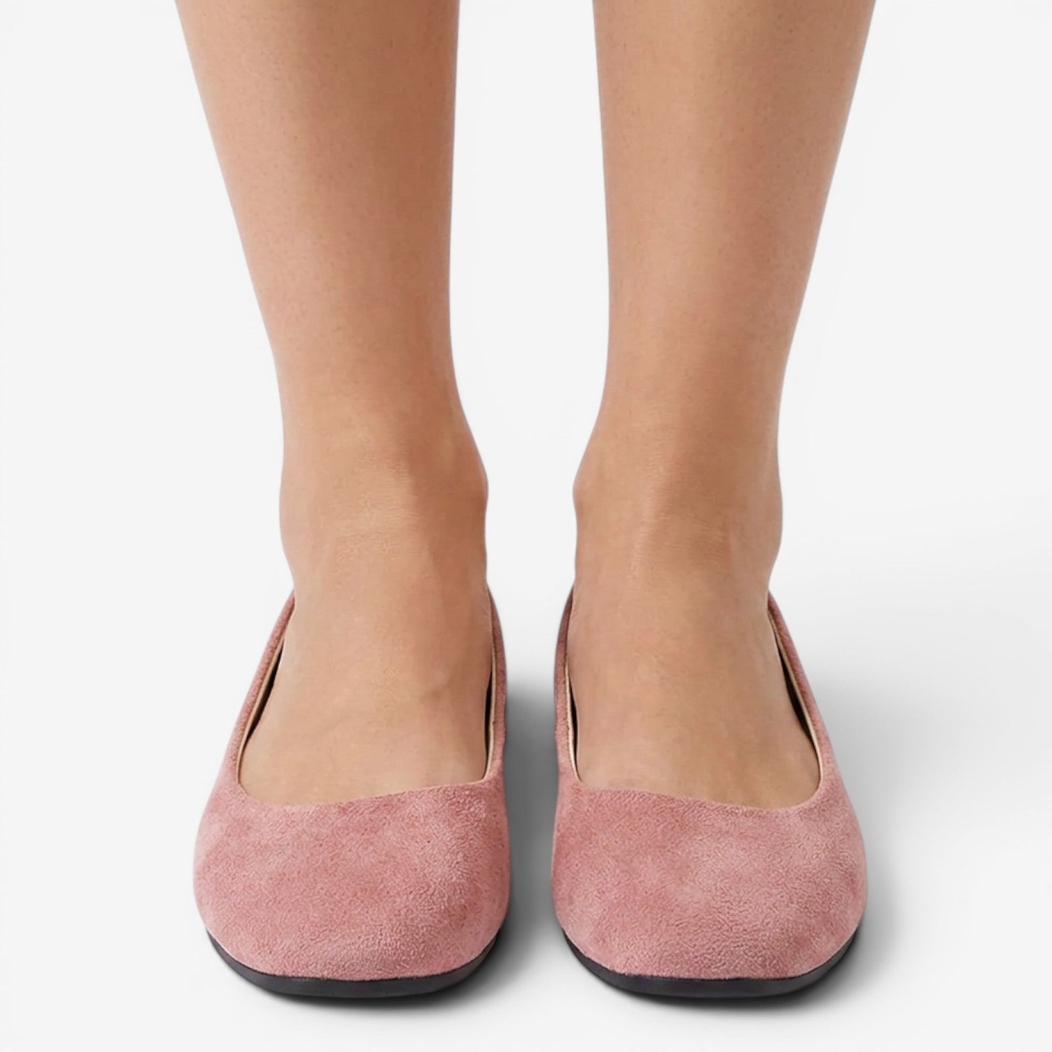 Mocasines de Ante con Punta Cuadrada para Mujer