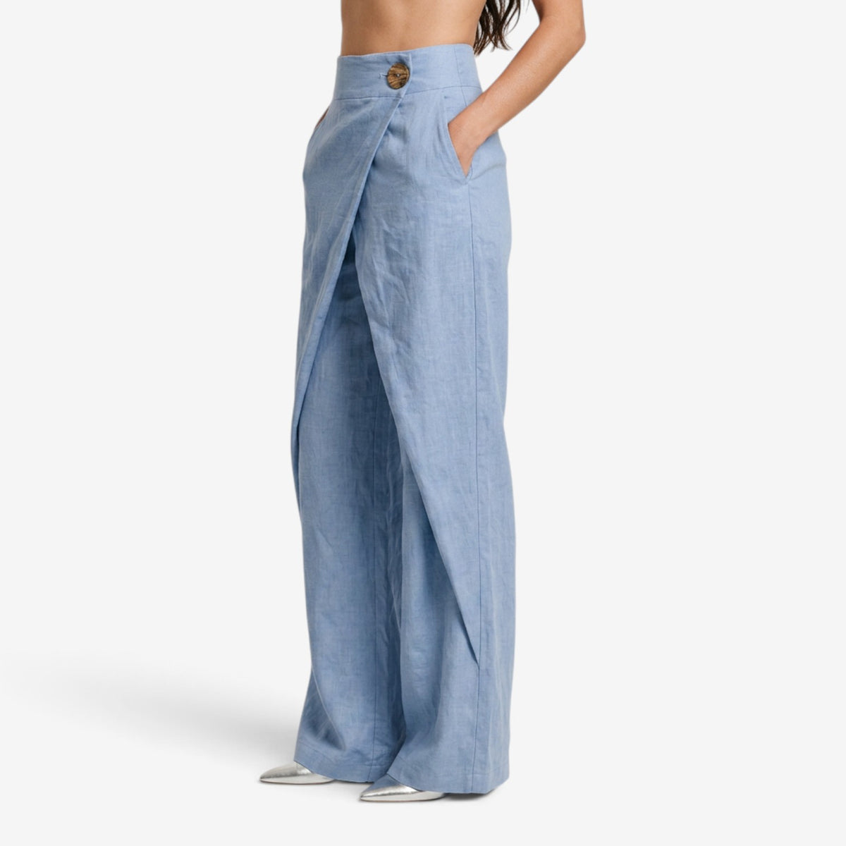Pantalón Elegante de Pierna Recta para Mujer