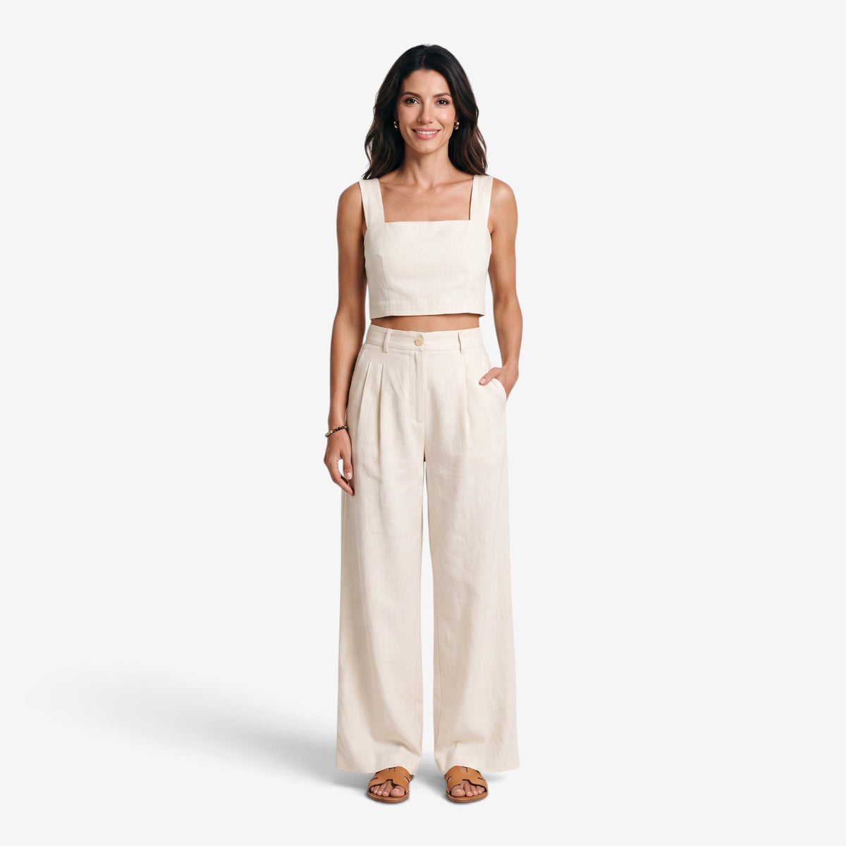 Conjunto de Top y Pantalón Palazzo para Mujer