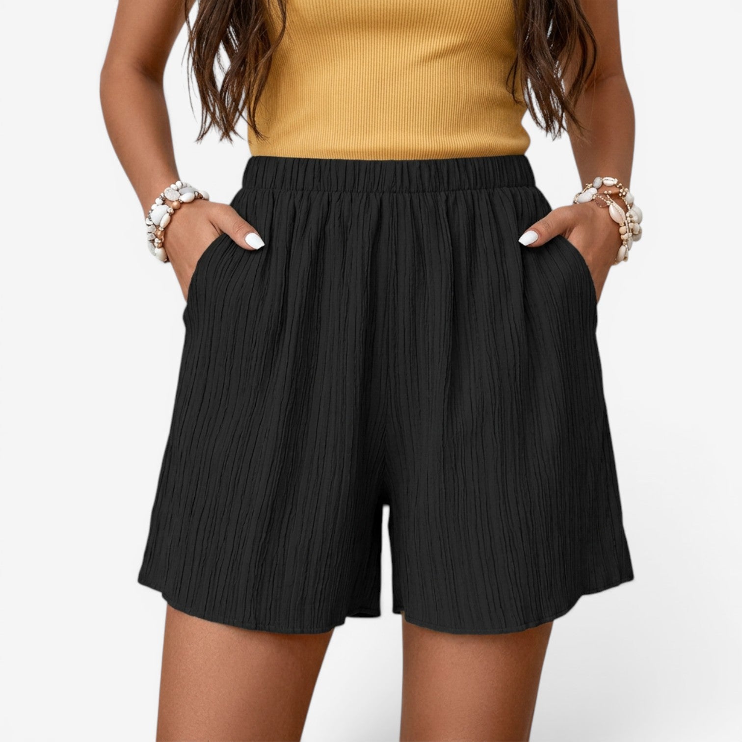 Pantalón Corto con Cintura Elástica