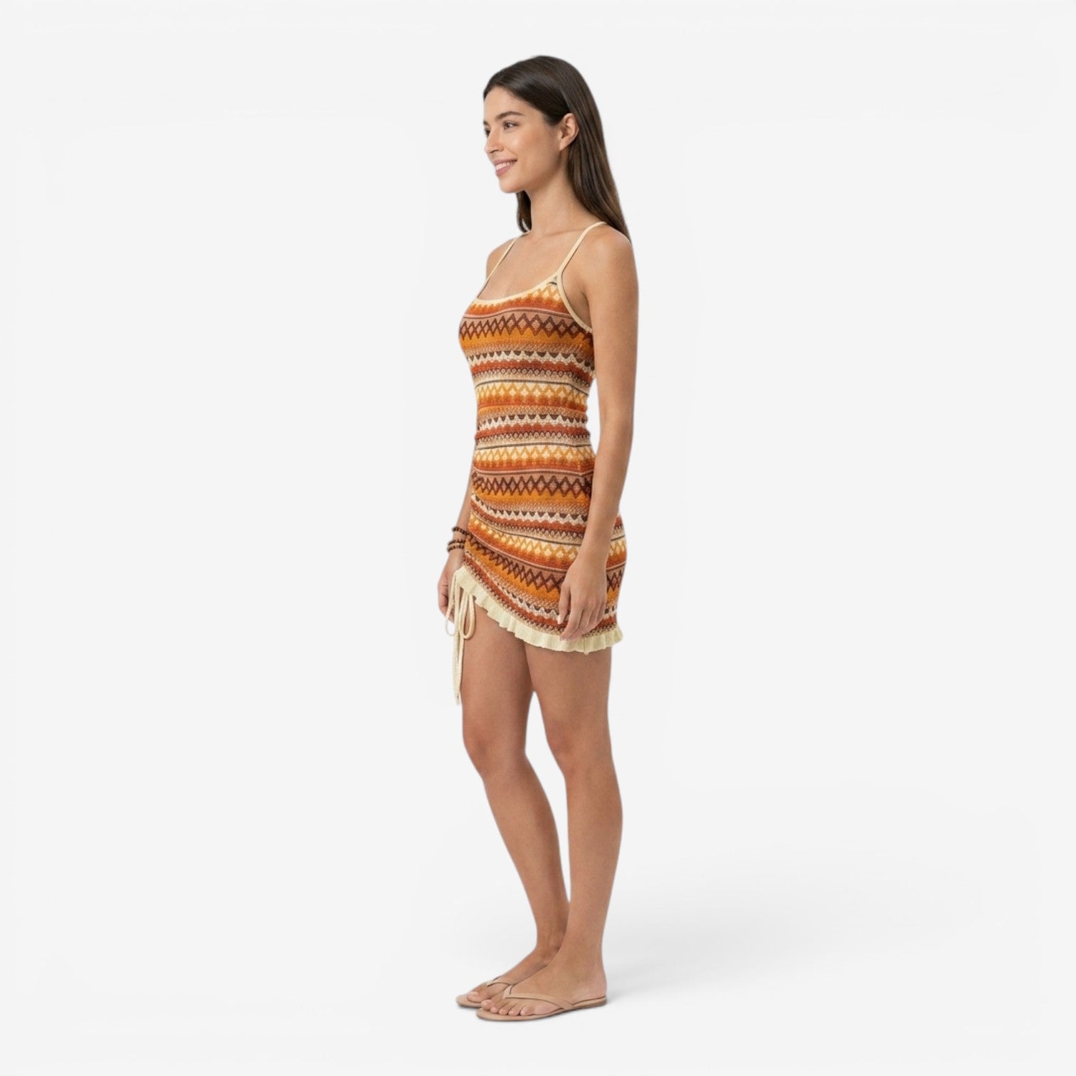 Vestido Camisero con Tirantes Cruzados para Mujer