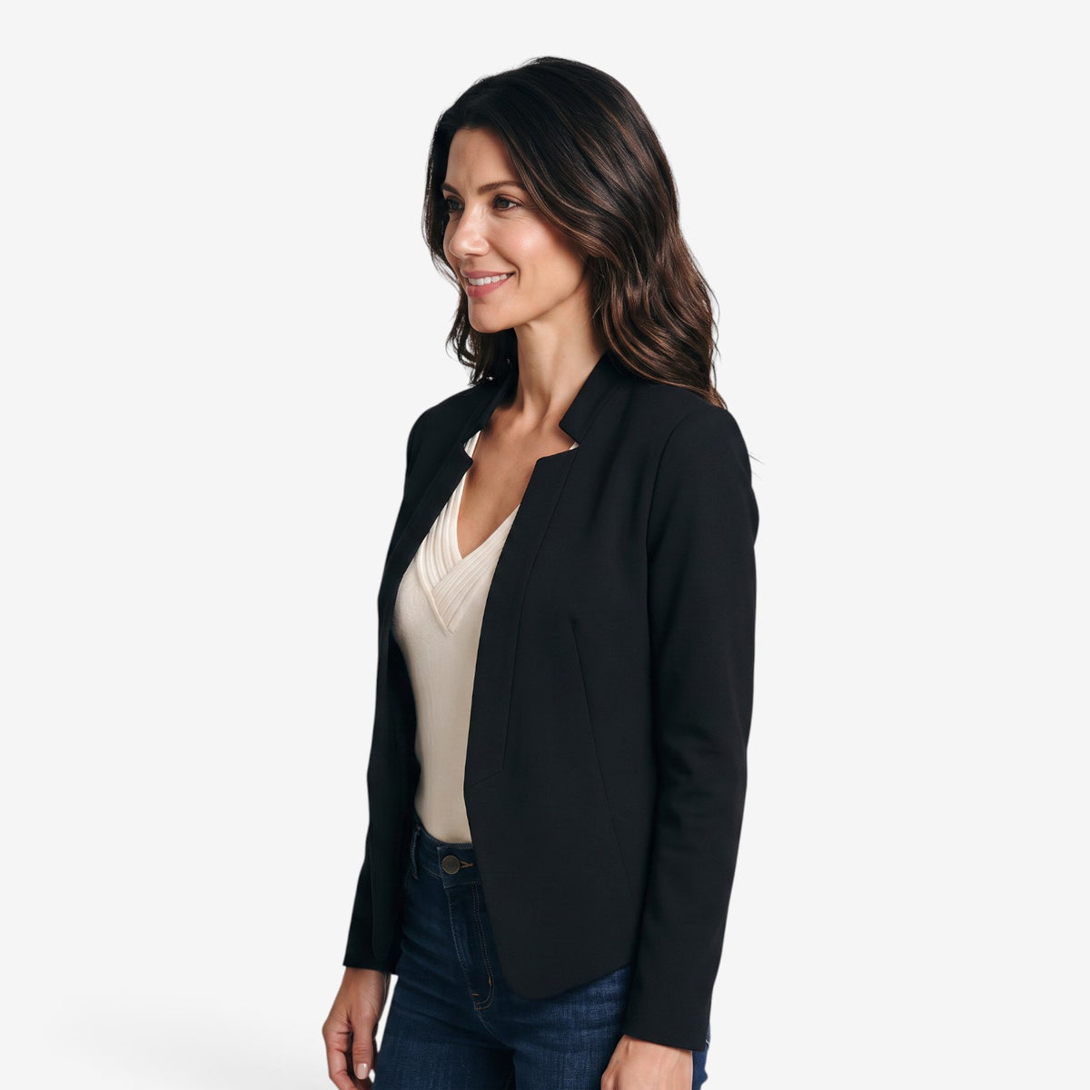 Blazer Entallada de Manga Larga para Mujer