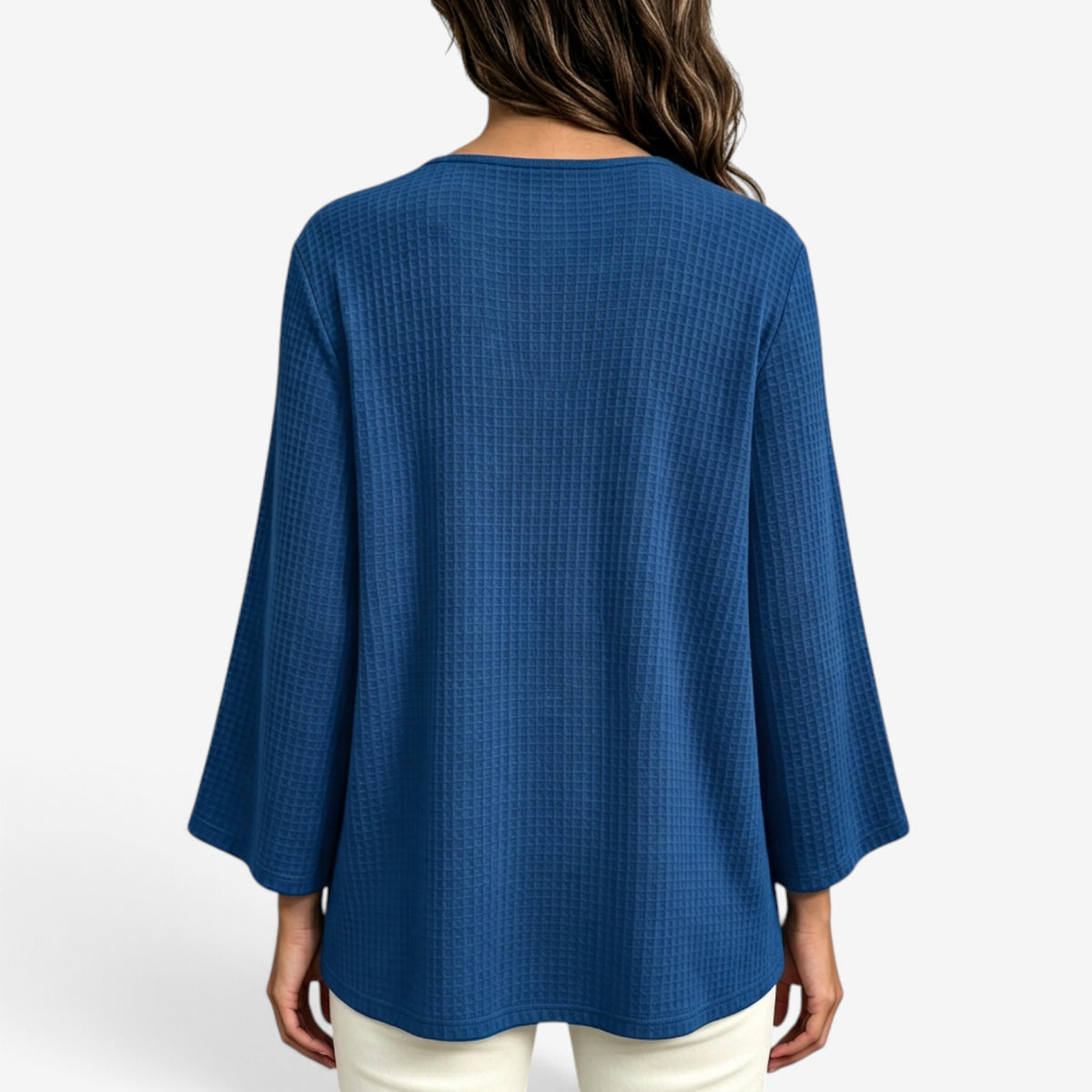 Top Asimétrico con Textura Gofrada para Mujer