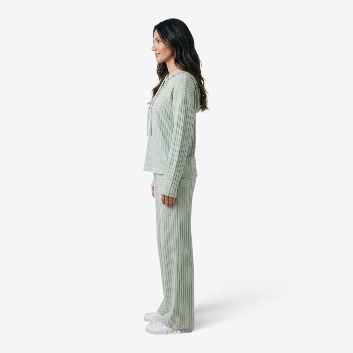 Conjunto de Punto Acanalado para Mujer