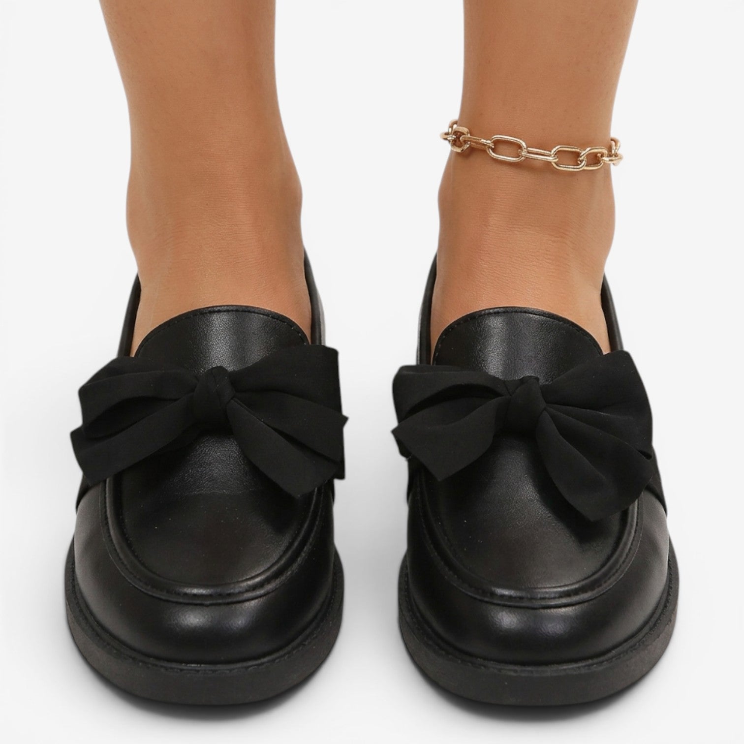 Mocasines con Lazo y Plataforma para Mujer