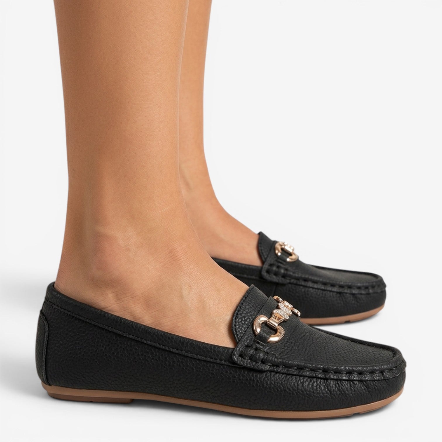 Mocasines Planos de Punta Redonda para Mujer