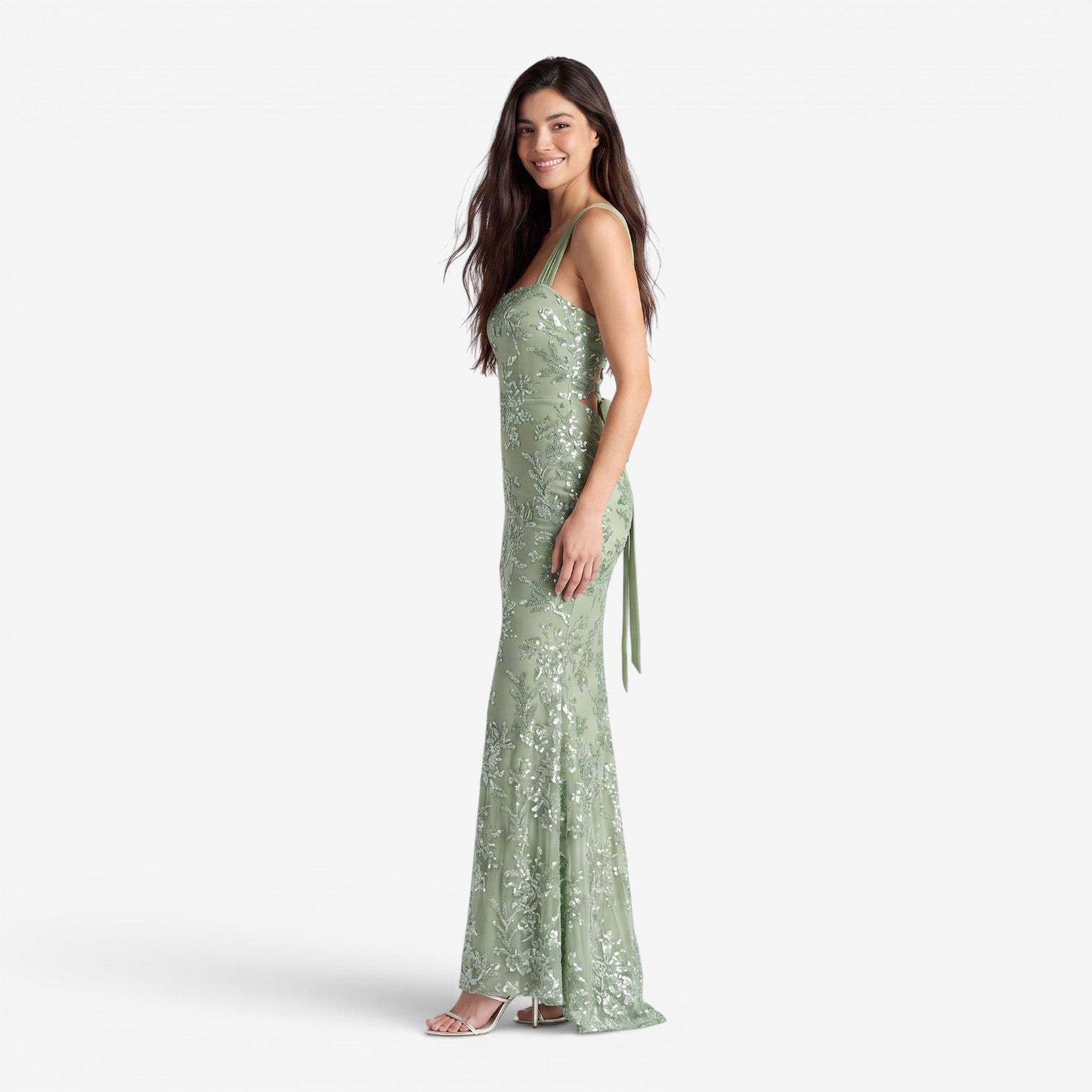 Vestido Bandeau con Abertura
