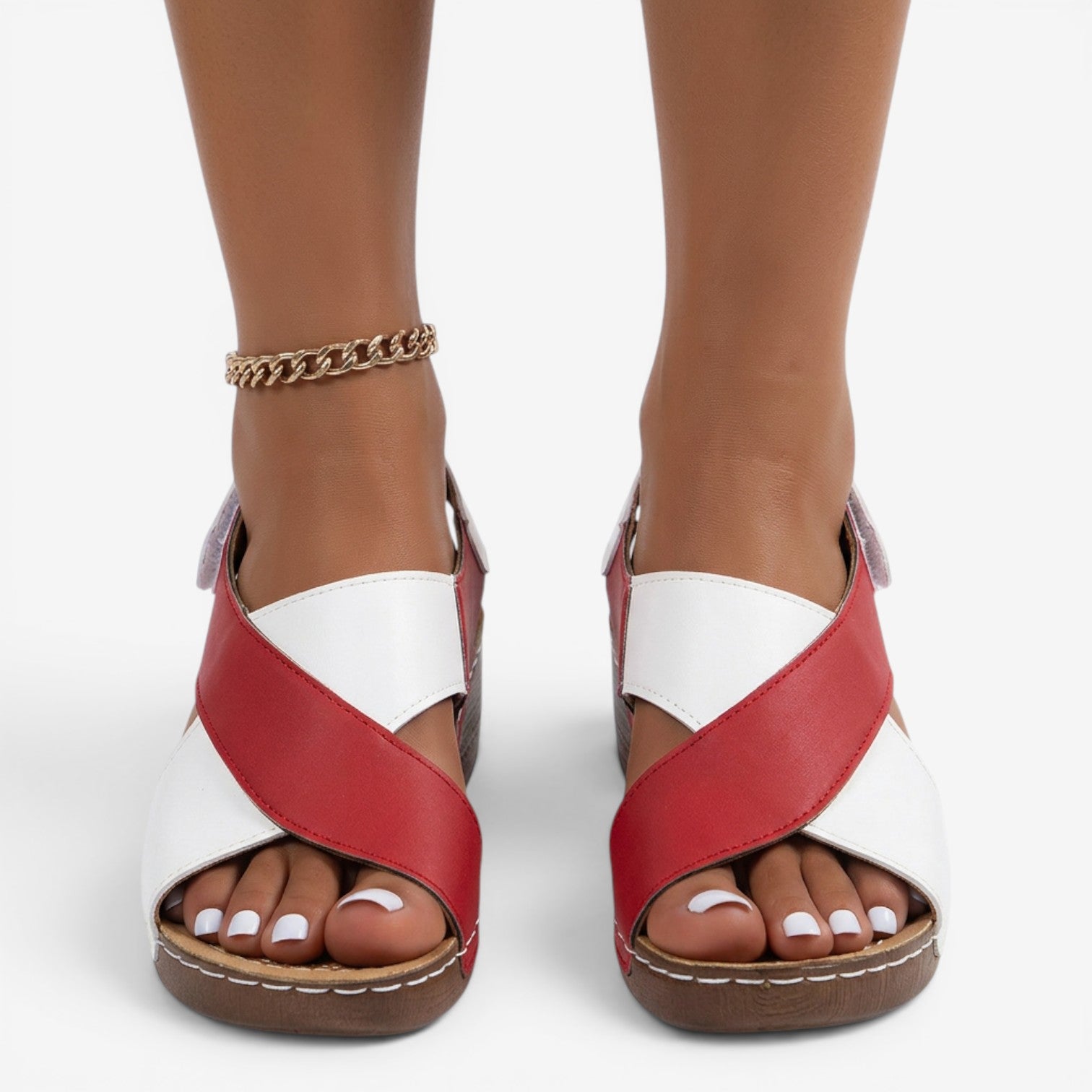 Sandalias Romanas de Cuña para Mujer