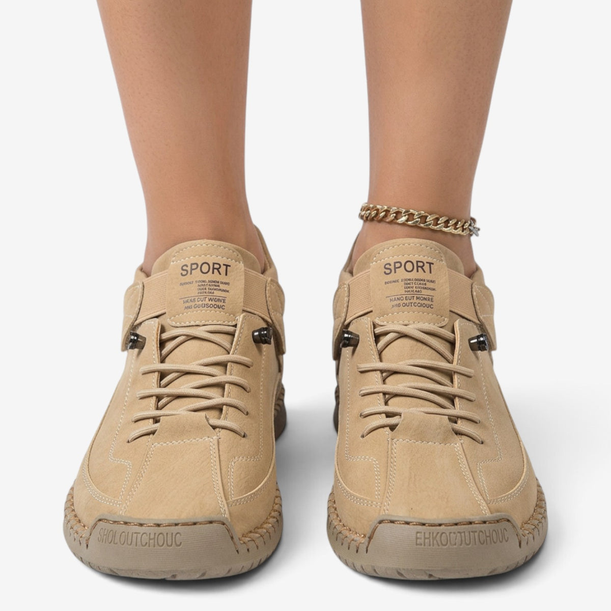 Zapatillas Abotinadas de Cuero para Mujer