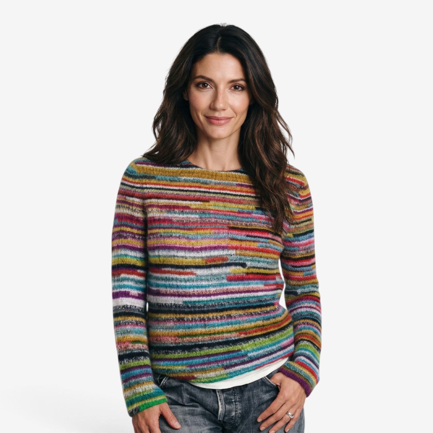 Jersey de Rayas Multicolor para Mujer