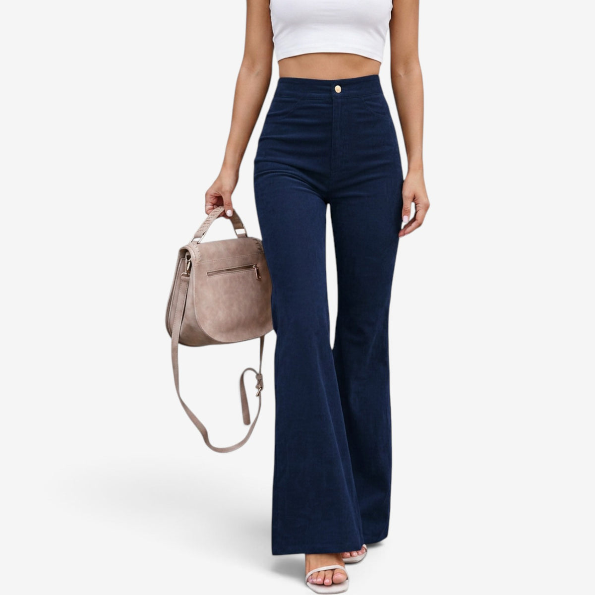 Pantalón de Pana Acampanado para Mujer