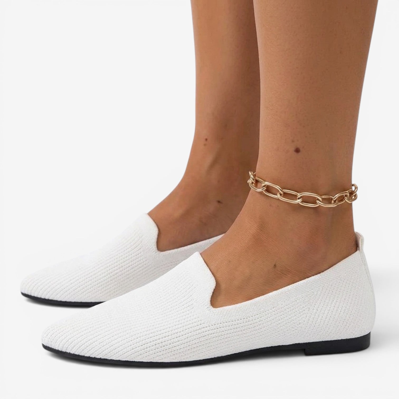 Mocasines de Malla con Punta Fina para Mujer