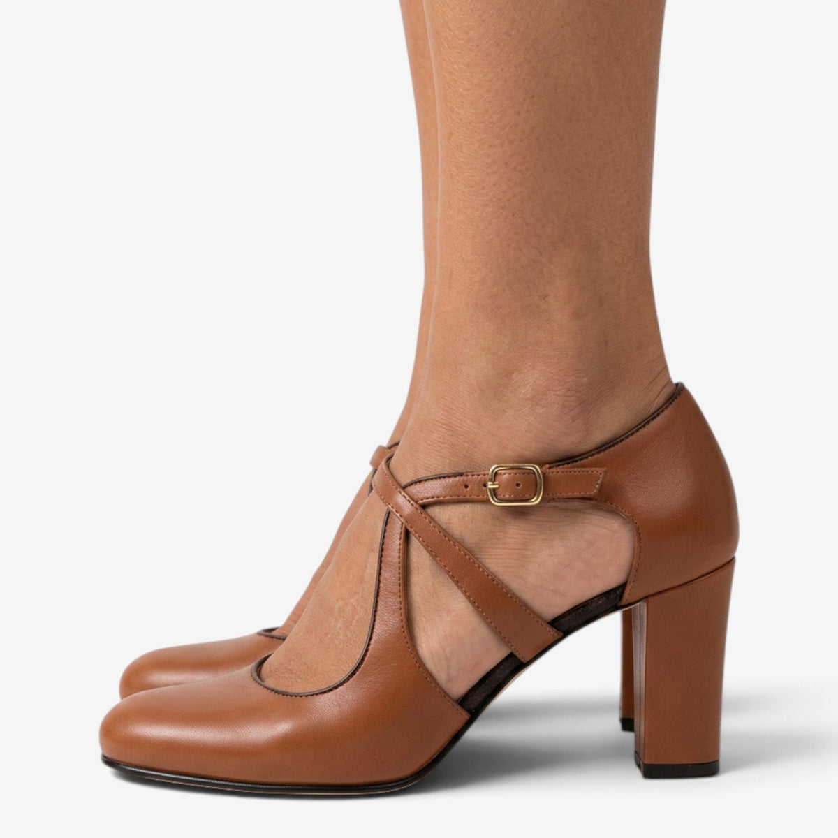 Zapatos de Tacón con Correas Cruzadas para Mujer