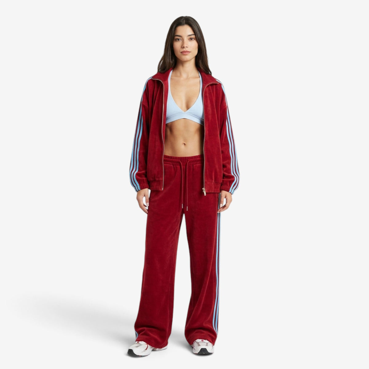Conjunto Deportivo con Rayas Laterales para Mujer