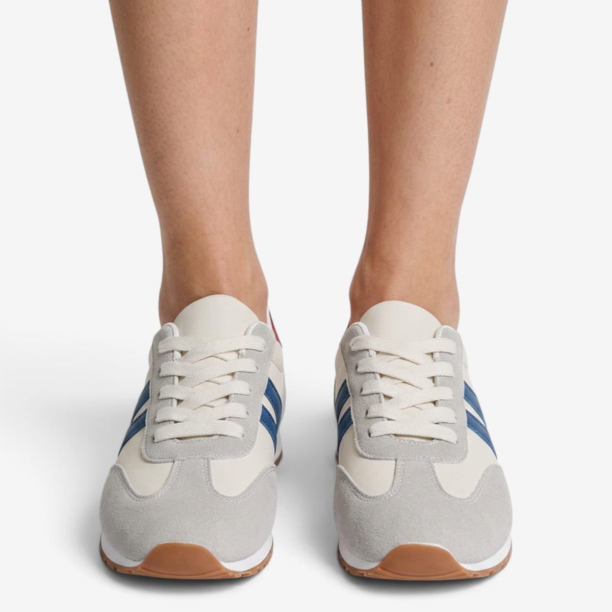 Zapatillas Retro con Rayas para Mujer
