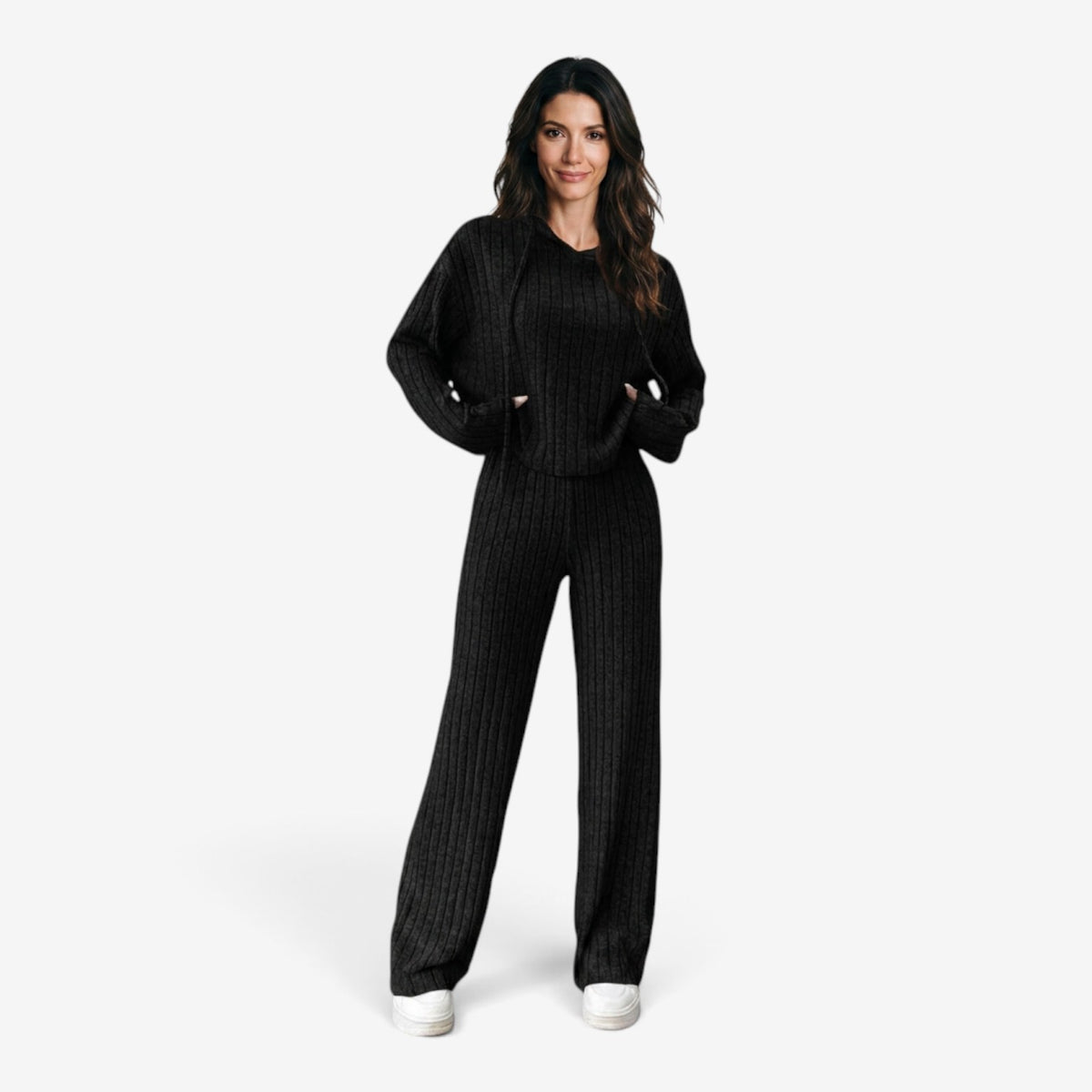 Conjunto de Punto Acanalado para Mujer