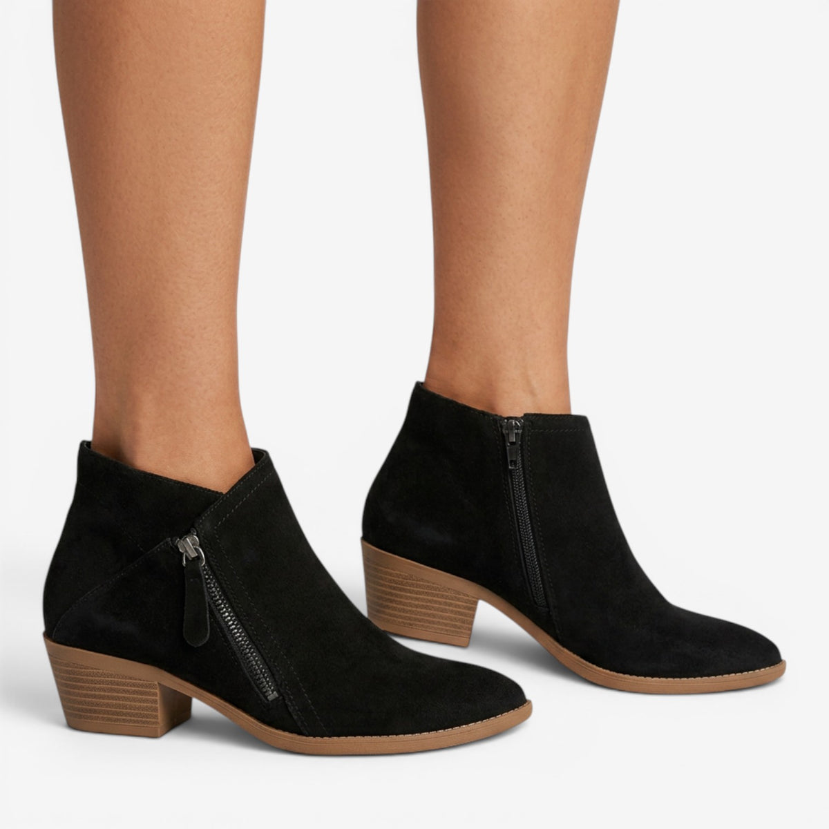 Botines de Ante con Cuña para Mujer
