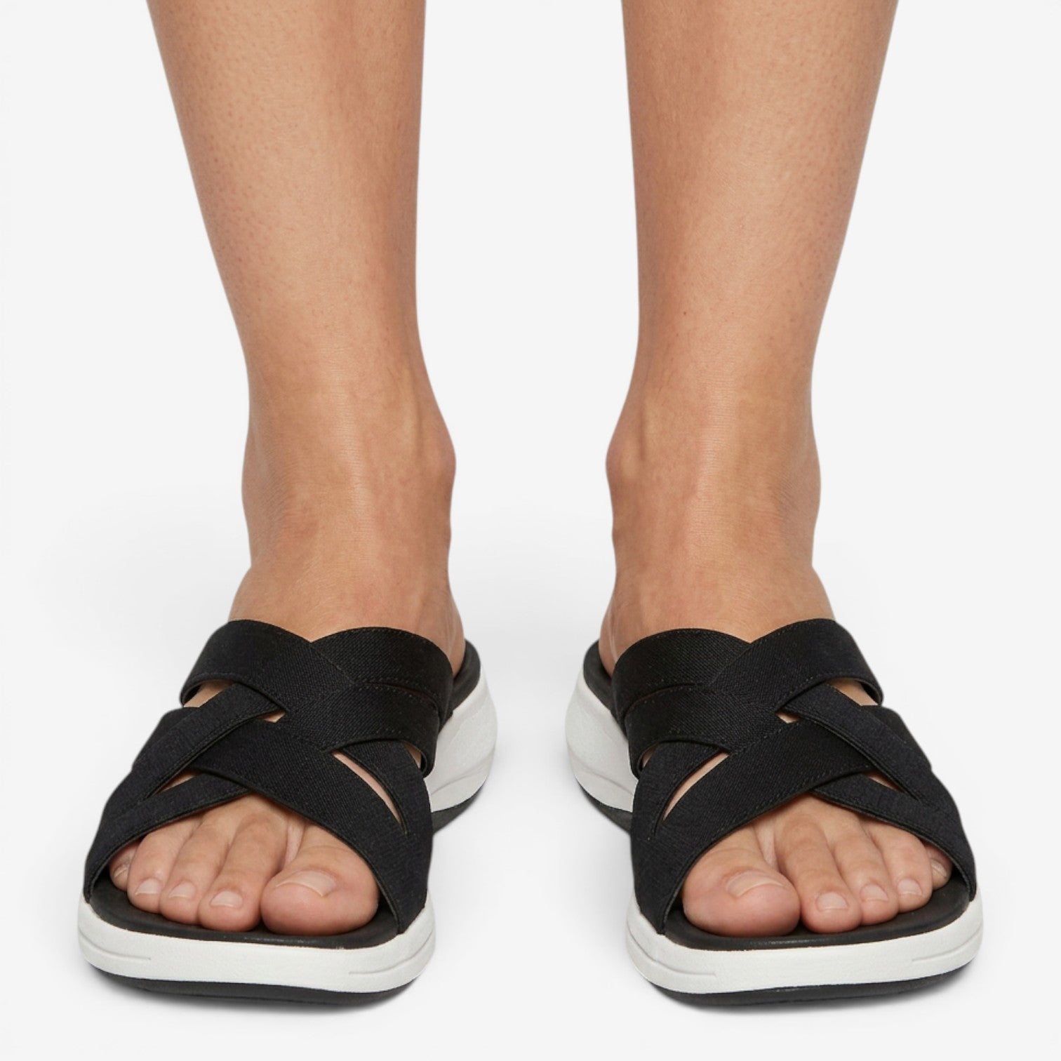 Sandalias de Cuña con Tiras Cruzadas para Mujer