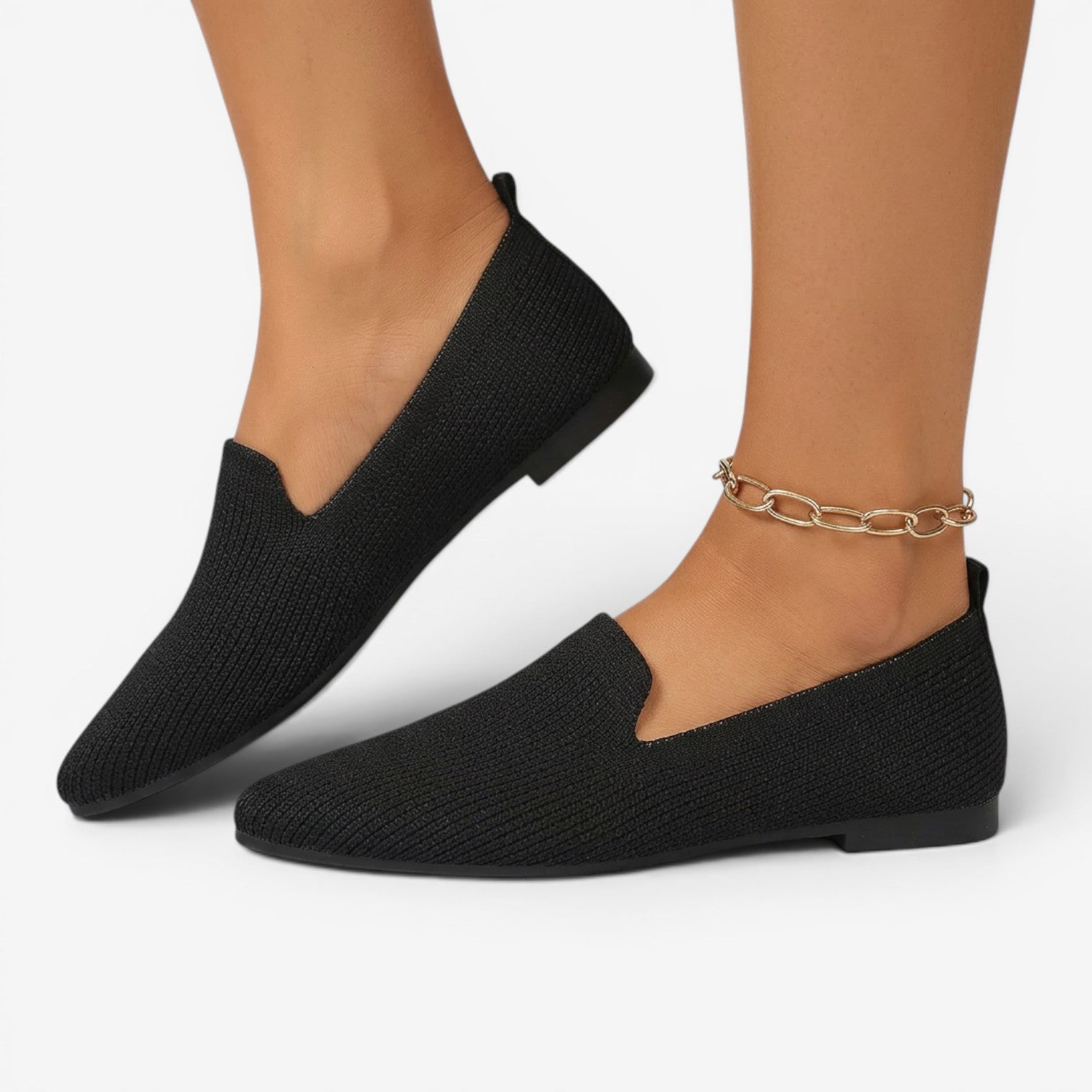 Mocasines de Malla con Punta Fina para Mujer