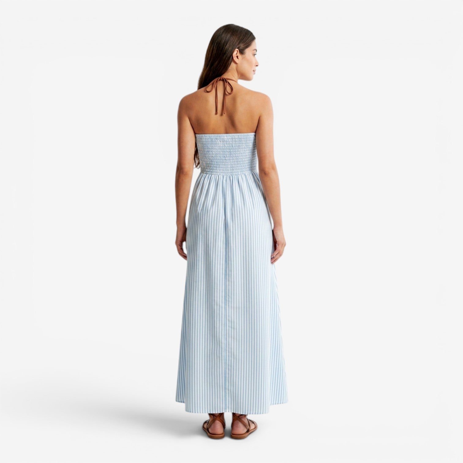 Vestido Asimétrico Halter Elegante