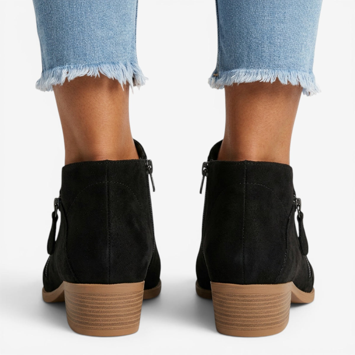 Botines de Ante con Cuña para Mujer