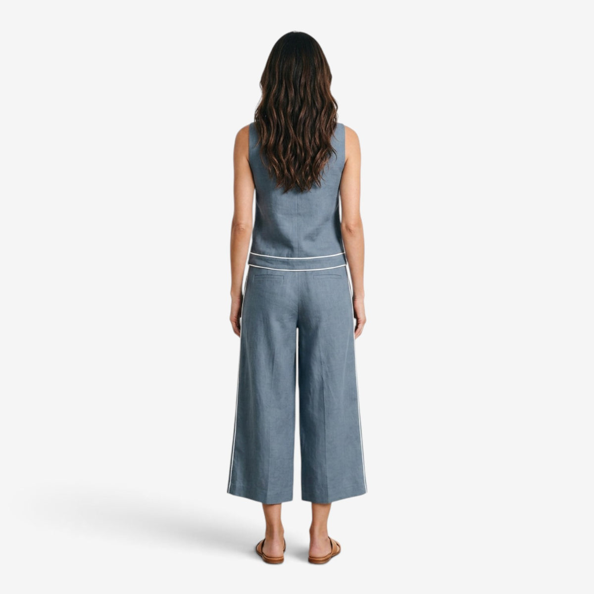 Conjunto Capri con Top sin Mangas para Mujer