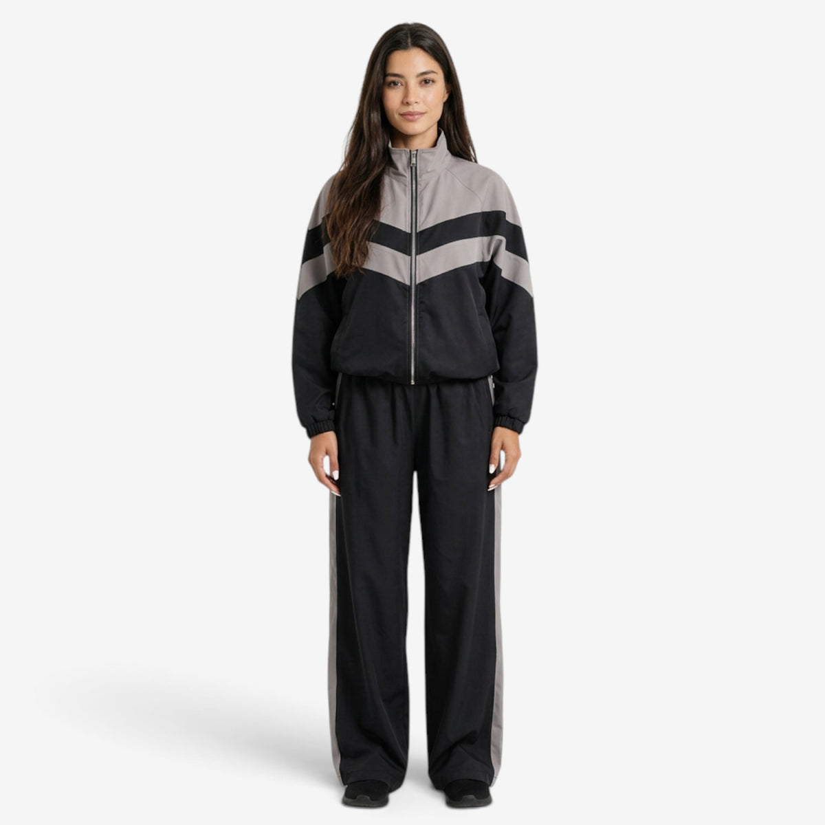 Conjunto Deportivo de Dos Piezas con Cremallera para Mujer