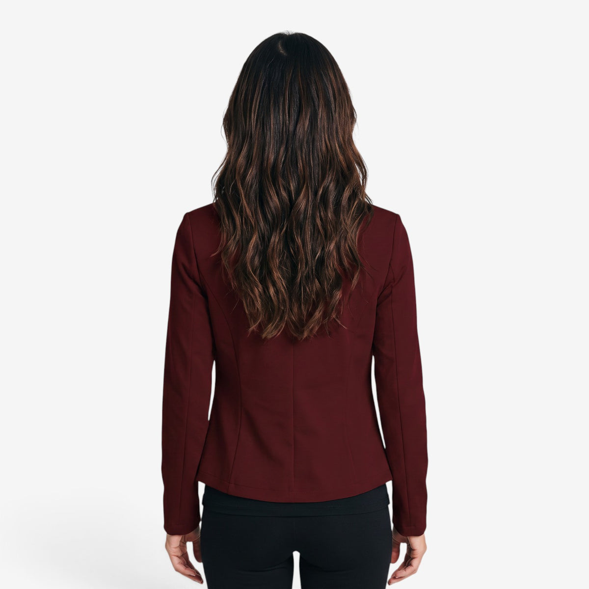 Blazer Entallada de Manga Larga para Mujer