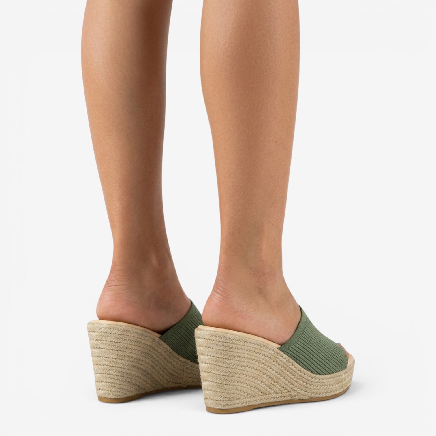 Sandalias de Cuña Peep Toe Mujer
