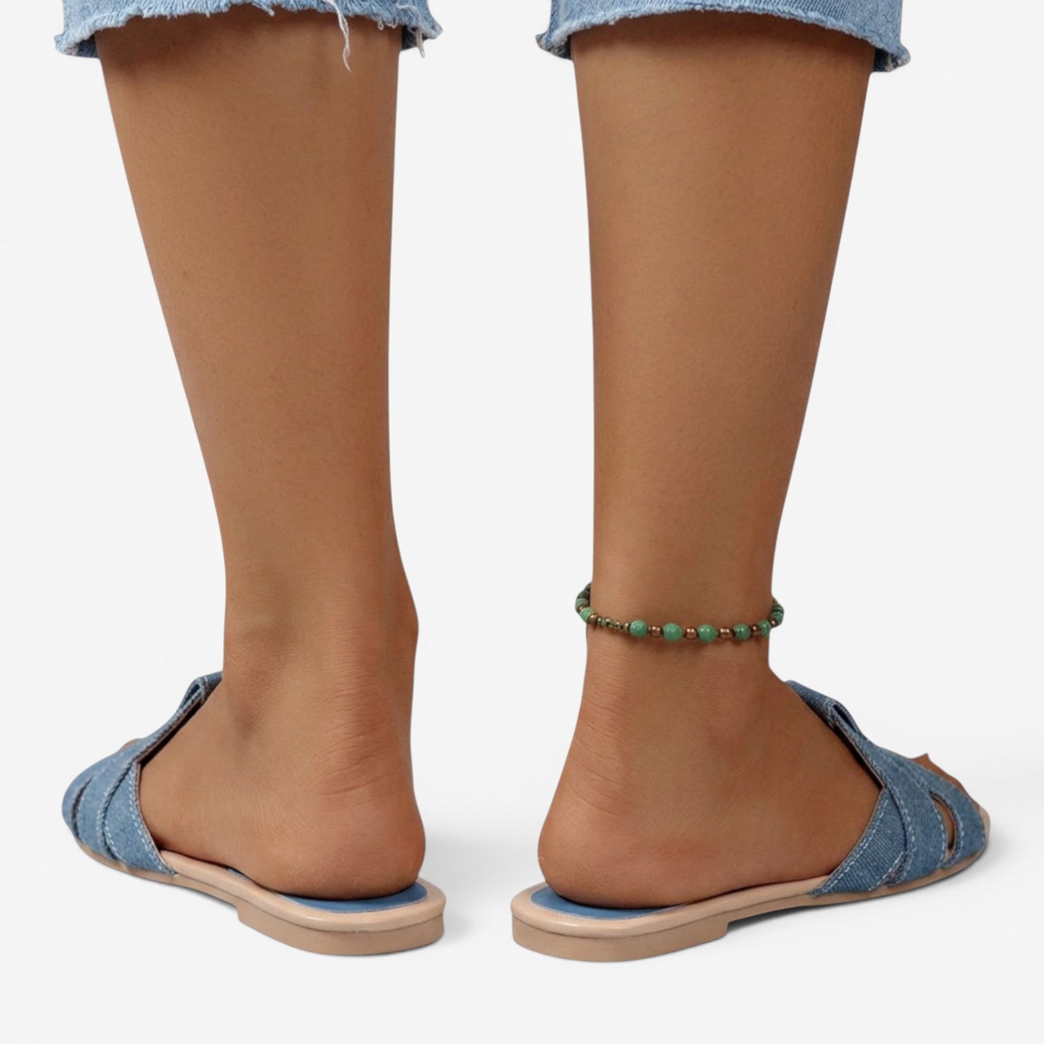 Sandalias Planas Tejidas Mujer