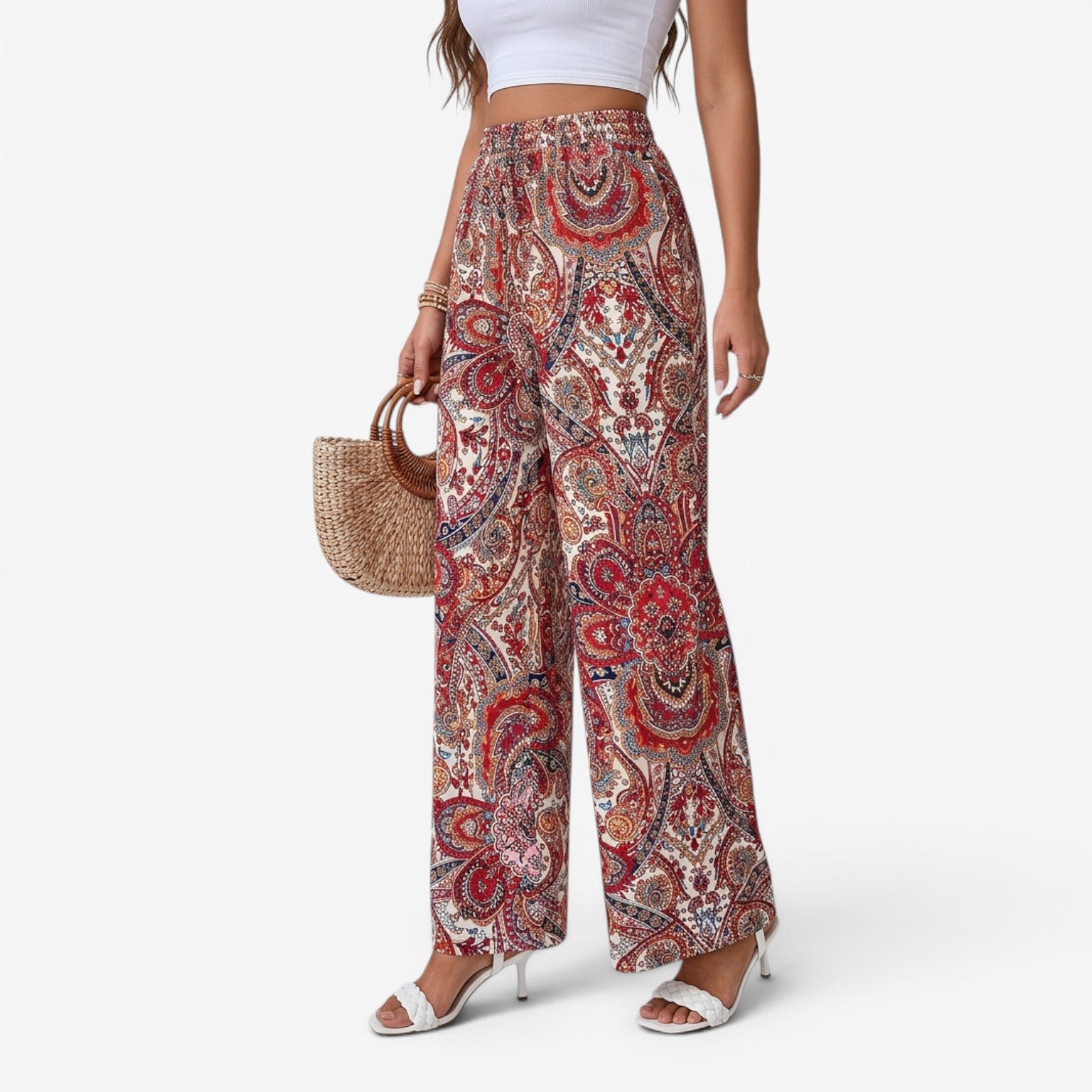 Pantalón Bohemio de Pierna Ancha