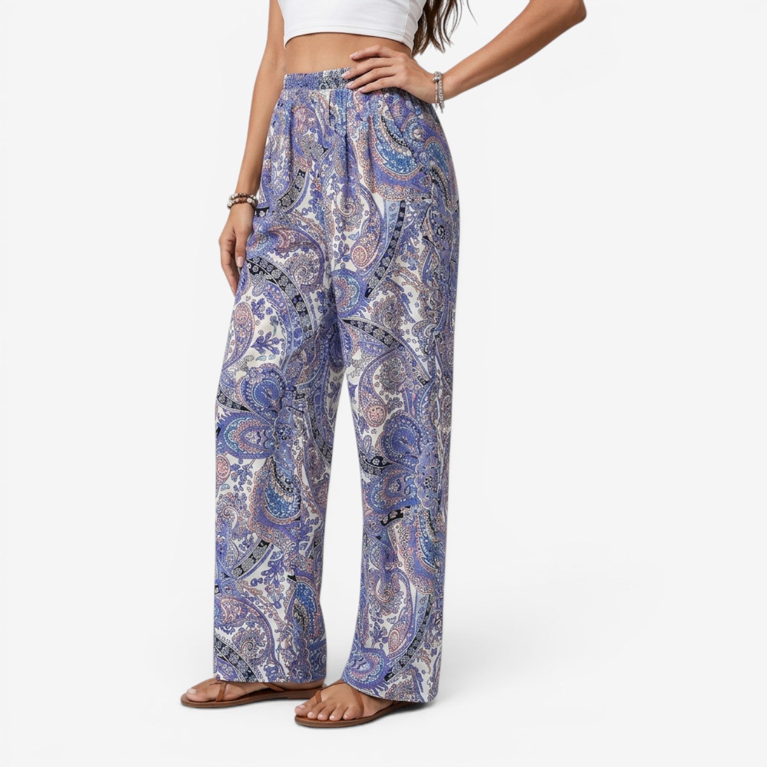 Pantalón Bohemio de Pierna Ancha